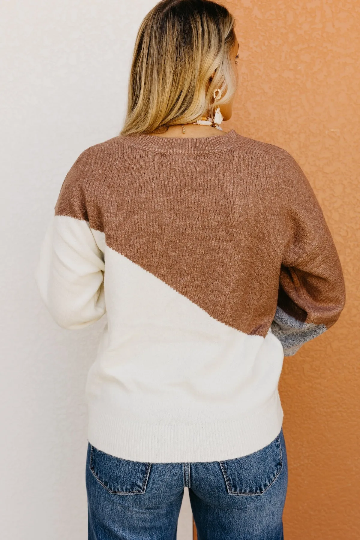 The Selah Asymmetrical Block Sweater