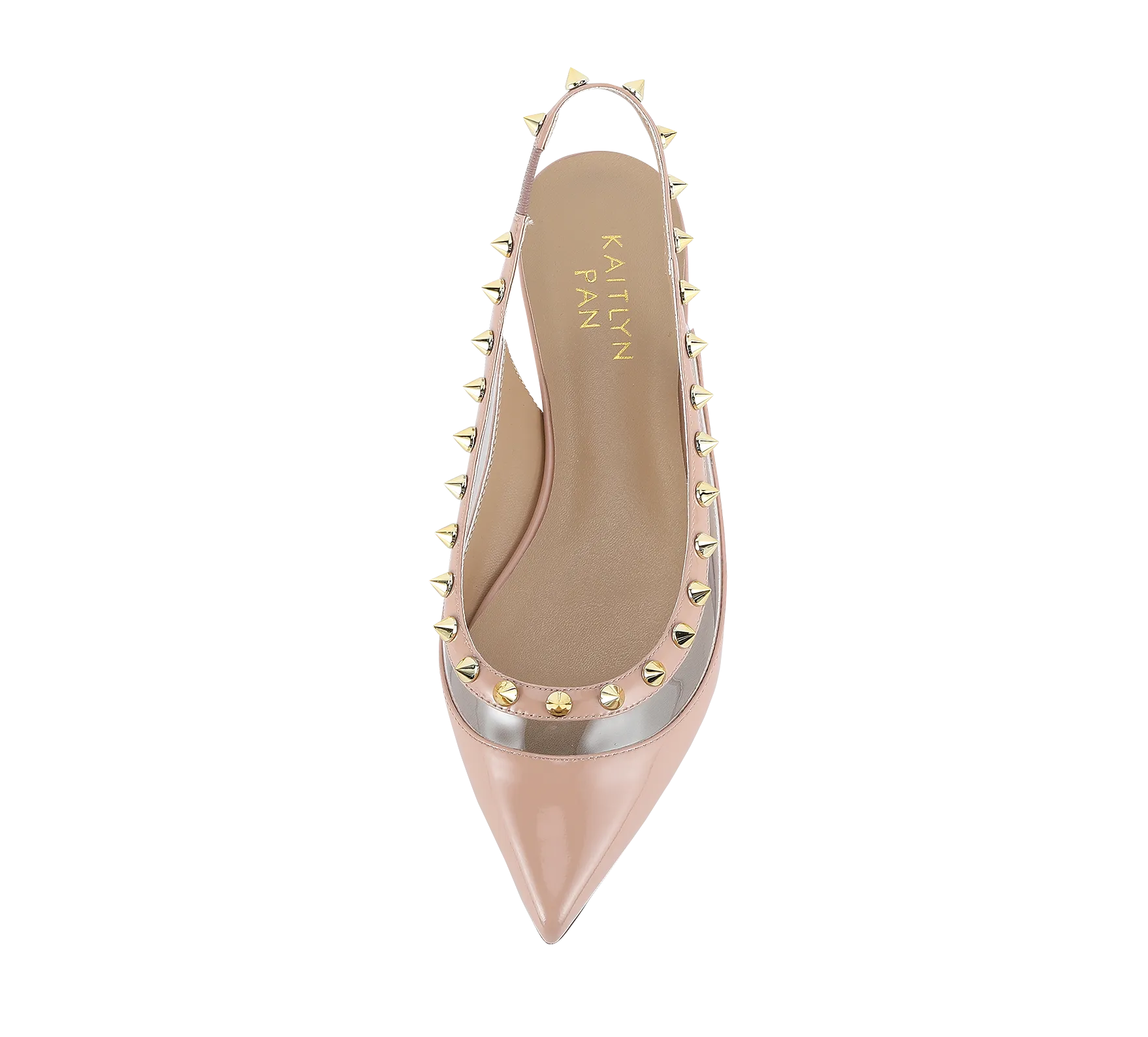 Valencia Spiky Pointed Toe  Slingbacks