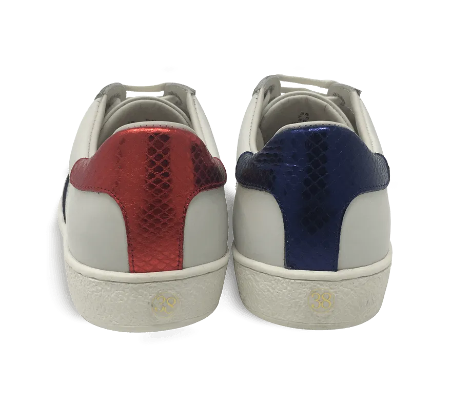 Venus Sneakers with Stripe Pattern and Bees