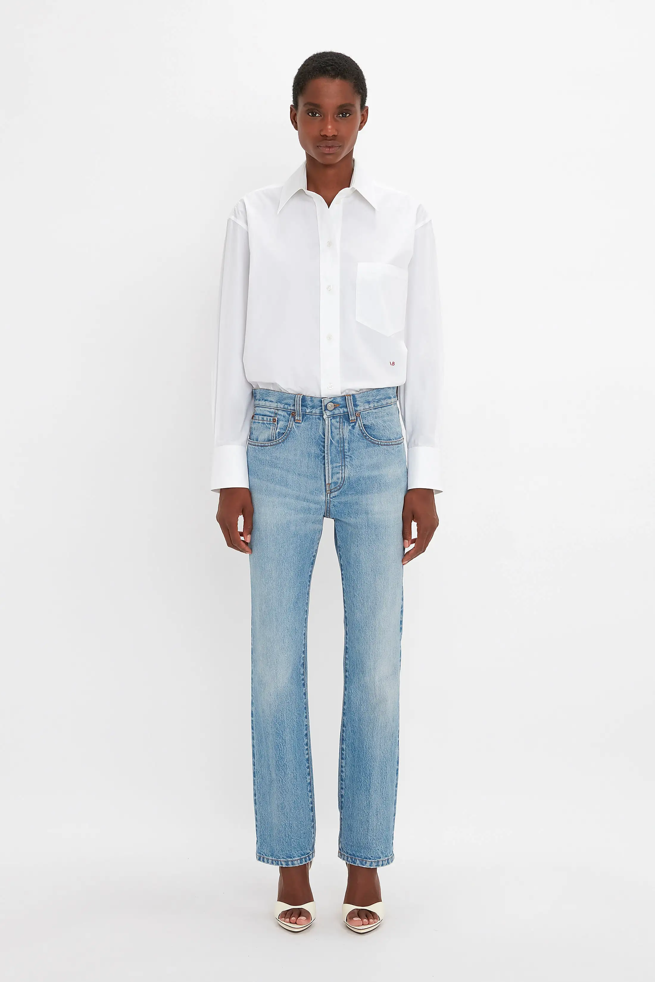 Victoria Mid-Rise Jean In Light Blue