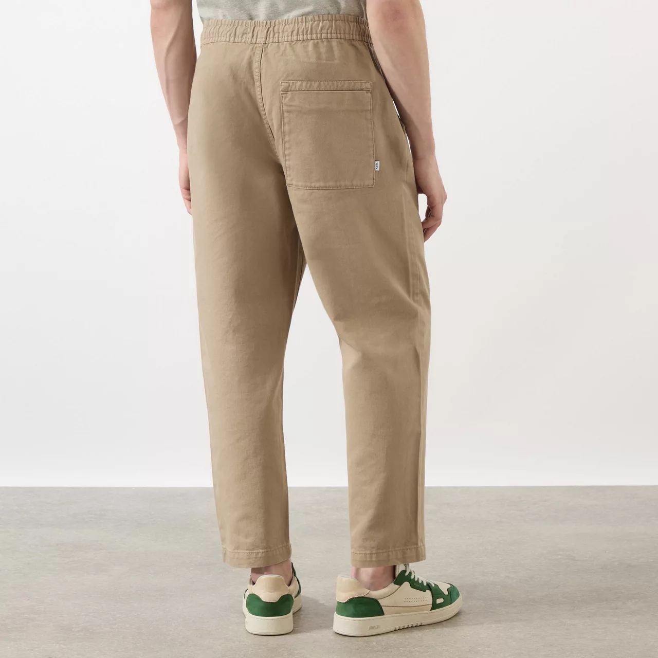 WAX LONDON Kurt Drawstring Casual Trousers - Light Khaki