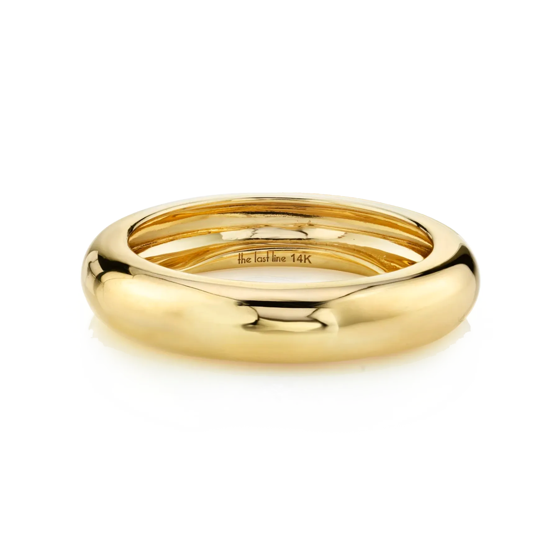 Wide Band Ring - 14k Yellow Gold