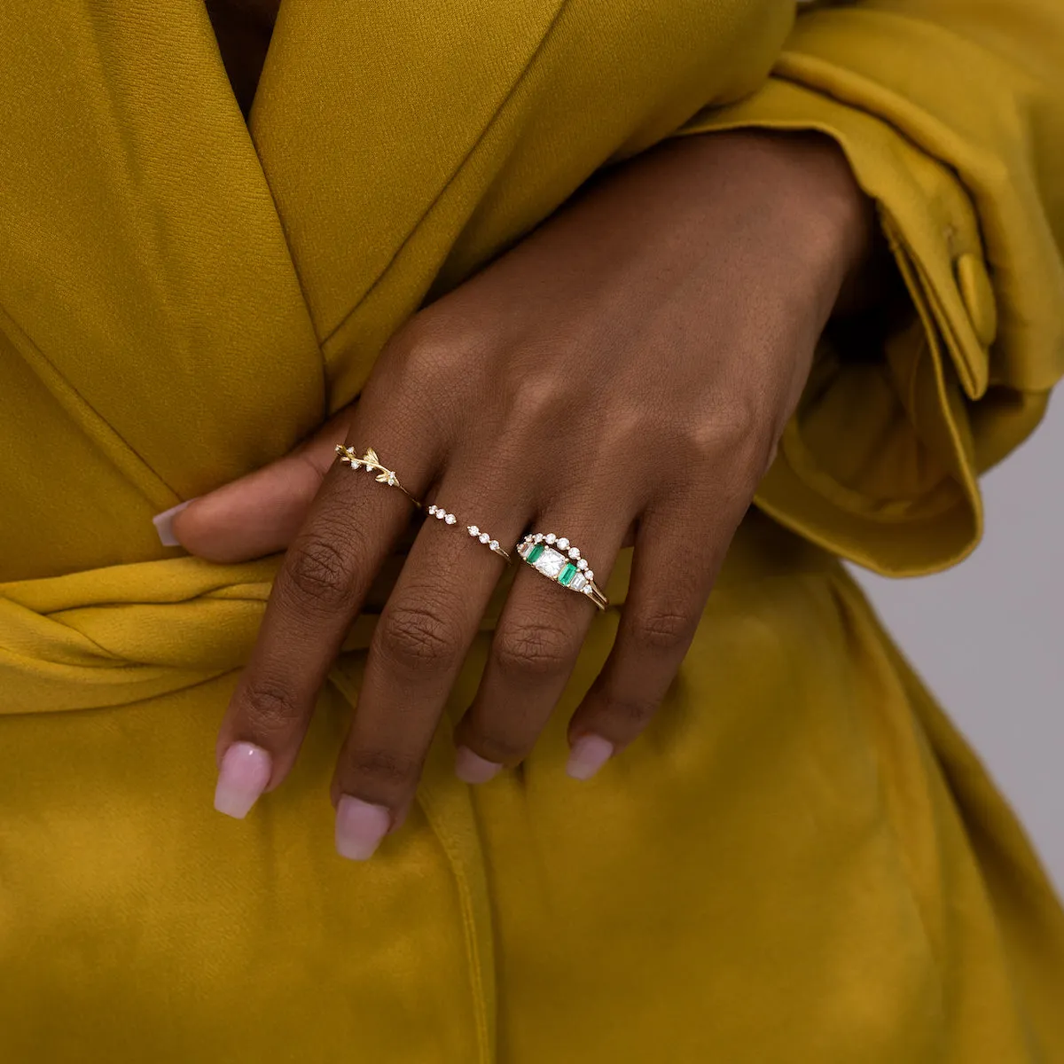 Wide Celestial Arch Ring