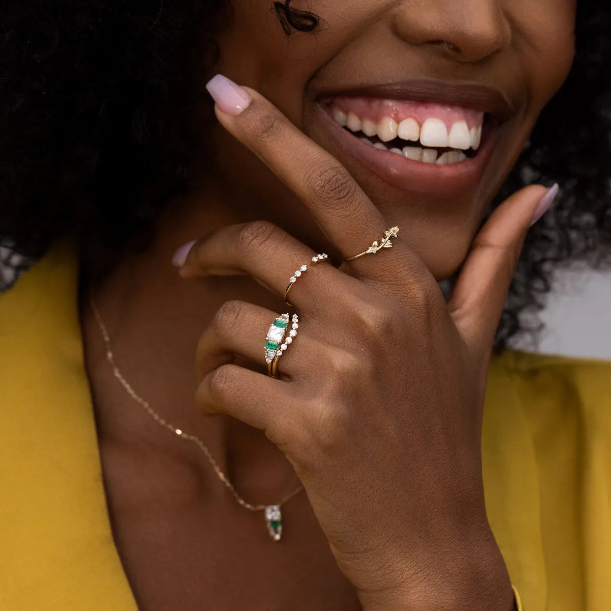 Wide Celestial Arch Ring