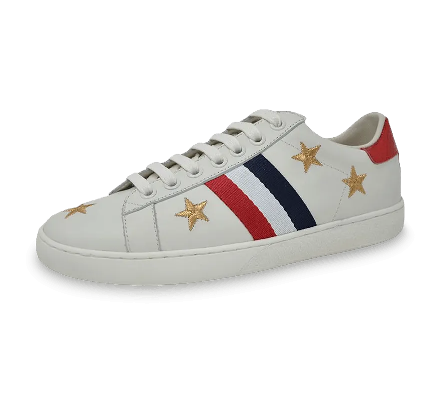 Zane Sneakers with Stripe Pattern and Stars