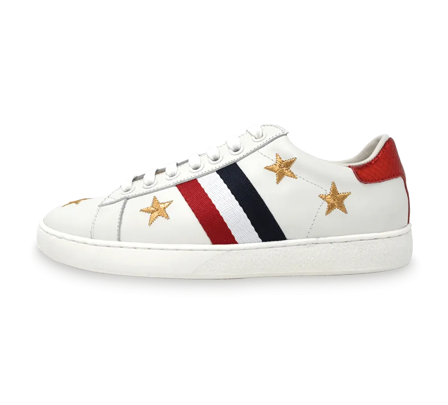 Zane Sneakers with Stripe Pattern and Stars