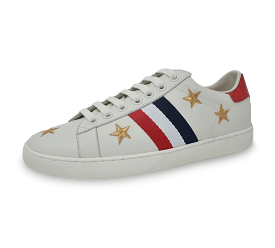 Zane Sneakers with Stripe Pattern and Stars